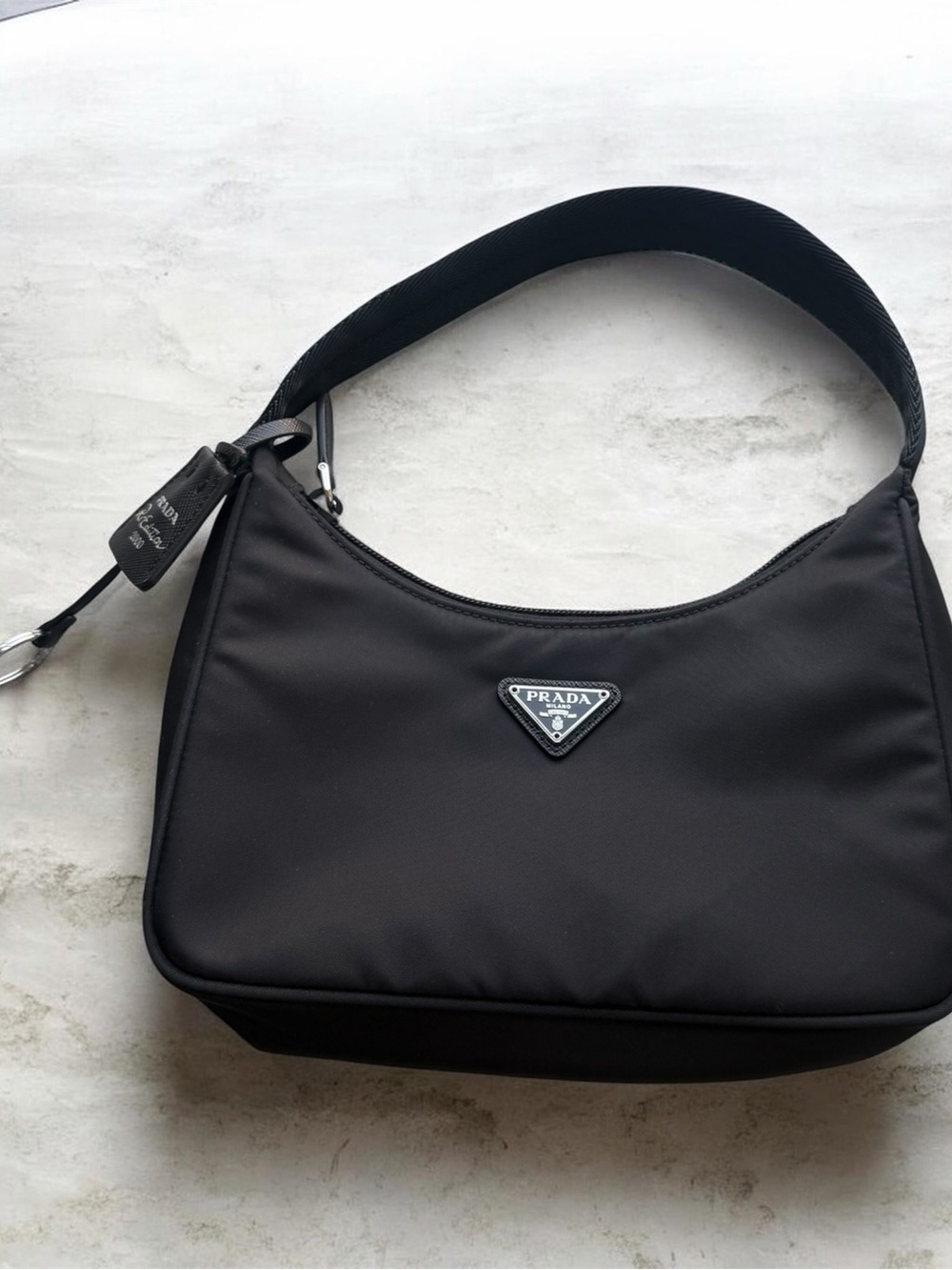 Prada Re-Edition 2000 Black Nylon Shoulder Bag